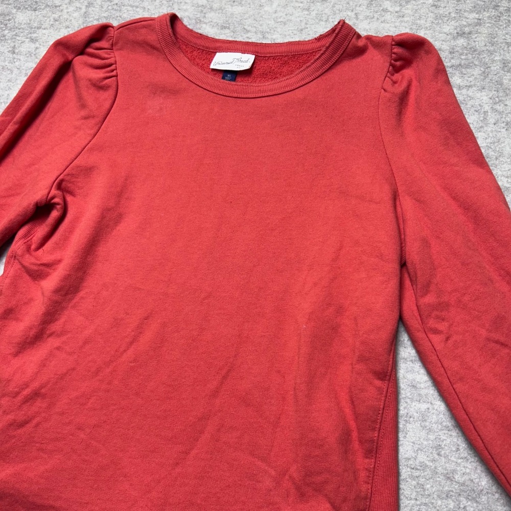 Universal Thread Raglan XS Orange Long Sleeve Pul… - image 2